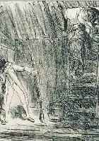 SLEVOGT, MAX, LITHOGRAPHIE, AUS DER SERIE LEDERSTRUMPF, 33 X 26 CM, UNTER GLAS, RAHMEN