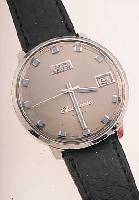 MIDO/ZENTRA SAVOY HERRENARMBANDUHR ELEKTRONIK, EDELST., EINSCHALENGEH., GET. STELLWELLE, 13 ST., ELEKTROMECHANISCHES WERK, KONTAKTLOS, WERK ...