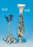 8 COCKTAILRüHRER IN GOLFSCHLäGERFORM, SILBER, SIGN. FRIGAST MADE IN DENMARK, L. CA. 23 CM