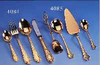 KONVOLUT,  KUCHENBESTECK, MOTIV HILDESHEIMER ROSE, 24 KT HARTVERGOLDET, BEST. AUS: 6 KUCHENGABELN6 ...
