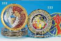 6 SAMMELERTELLER, HEINRICH/ VILLEROY & BOCH, 1979-81, PORZELLAN, D. 30 CM, DIE ENGEL, MARIA UND KIND JESUS, JESUS IN DER ...