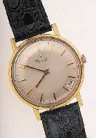 ZENITH HERRENARMBANDUHR, REF.-NR. 2400361A732, SCHWEIZ UM 1967, METALL VERG., EDELST.-BODEN GESCHR., HANDAUFZUGKAL. 2532C, 19 ST., ...