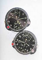 KONVOLUT: 2 EINBAUBORDCHRONOGRAPHEN FüR MIG 29, SOWJETUNION UM 1989, BEIDE ORIG.-STYROPORKASTEN, DOPPELCHRONOGRAPHENFKT.,1X 60-.,1X ...