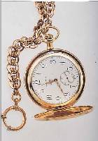 WALTHAM HERRENTASCHENUHR SAVONETTE, USA UM 1908, METALL, RG-AUFLAGE, STRAHLENDEKOR, MONOGR. KS, NUTZSP. WURDEN üBERARB., 2-TEIL. EMAILBL. ...