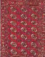 BUCHARA,RUßLAND, CA 138 X 106 CM. .WOLLE/WOLLE. EHZ. 3.CA 40 JAHRE.