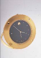 ZENITH (MOVADO) REISEWECKER MUSEUMS WATCH, REF.-NR. 2500, SCHWEIZ UM 1990, AUFSTELLB., MINERALGL., MESSING VERG., D. CA. 76 MM, EZ 2