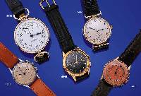 LEONIDAS ARMBANDCHRONOGRAPH, SCHWEIZ UM 1948METALL ROTVERG., EDELST.-BODEN U. GLASR. GE- DR. (GEH. LT. EINL. BEI LETZTER REP. ERN. U. WERK ...