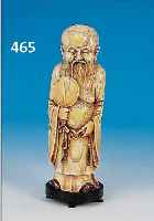 SKULPTUR, CHINA, UM 1900, ELFENBEIN GESCHNITZT, H. 25 CM, MIN. ALTERSSPUREN
