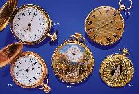 HERRENTASCHENUHR 1/4-STUNDENREPETITION, REF.-NR. 2540, FRANKREICH UM 1835, RG 750/000,GOLDZIFFERBL. GUILL., FL., METALLCUV., VERG. ZYLINDERW. ...