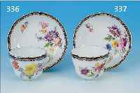 MOKKATASSE MIT UNTERTASSE, MEISSEN, 1924-33, PORZELLAN, H. 5 CM