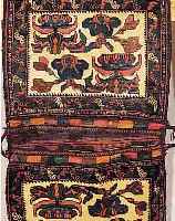 BACHTIAR-TASCHE,PERSIEN CA.122 X 89 CM. EHZ.2 WOLLE-WOLLE UM1940.