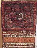 BELUTSCH TASCHE,PERSIEN CA.134 X 55 CM. EHZ.2 WOLLE-WOLLE UM 1940.
