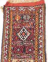 ZELTBAND GHUCHAN,PERSIEN CA.283 X 30 CM. EHZ.2 WOLLE-WOLLE CA.50 JAHRE.