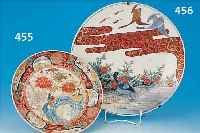 GROßER TELLER, CHINA, IMARI, UM 1890, PORZELLAN, HANDBEMALT, D. 35.5 CM