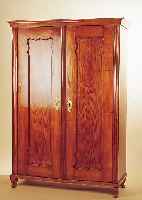 SCHRANK, ÖSTERREICH, UM 1870, ULME MASSIV, 179 X 126 X 54 CM, RüCKWAND SPäTER, SEITLICH MIT ...