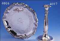 ANBIETTELLER, DEUTSCH BRUCKMANN & SöHNE, HEILBRONN UM 1900, 800ER SILBER, BAROCKSTIL, MITTIG GRAVIERTES MALTESERKREUZ "FIDELITAS", ...