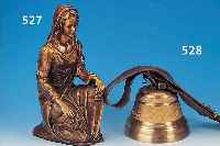 BRONZEFIGUR, DEUTSCH, UM 1910-20, , DARSTELLUNG DER HL. ELISABETH, H. CA. 44 CM