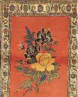 HAMADAN, PERSIEN, 140 X 93CM, EHZ 2 FLOR WOLLE, CA.20 JAHRE