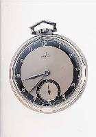 OMEGA HERRENTASCHENUHR LEPINE, REF.-NR. 9427782, SCHWEIZ UM 1941, EDELST., ART DECO, ORIG.-ZUSTAND, 15 ST., WERK VERG., KAL. 38,5LT1, ...