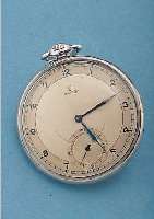 OMEGA HERRENTASCHENUHR LEPINE, REF.-NR. 8832695, SCHWEIZ UM 1938, EDELST., BODEN U. GLASR. GEDR., 2-FARB. BLATT FL., WERK VERG., 15 ST., KAL. ...