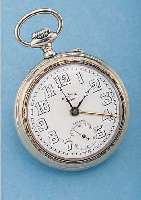 ETERNA TASCHENWECKER, SCHWEIZ UM 1914, NIK- KEL AUFSTELLB., EMAILBL., SCHWEIZER PATENT- NR. 42203, GEH- U. WECKWERK EIN FEDERH., WERK VERG., ...