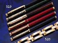 KONVOLUT 6 SCHREIBGERäTE: 1 X ELYSEE FFH LACK-LEDER ROT; 1 X ELYSEE FFH LACK-LEDER SCHWARZ; 1 X ELYSEE ...