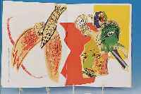 XXIEME SIECLE, NR. 26, 1965, MIT EINER DOPPELBLATTGROßEN FARBLITHO VON MARC CHAGALL UND EINER LITHO VON VIEIRA DA SILVA, EINBAND MIT ...