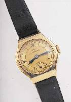 IWC DAMENARMBANDUHR, REF.-NR. 996118, SCHWEIZ UM 1931, GG 585/000, BODENSCHARNIER, 2-FARB. VERG. BLATT, GEBL. STAHLZEIGER, AUßER LEDERB. ...