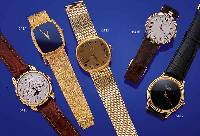 CARTIER HERRENARMBANDUHR VENDOME, REF.-NR. 10534, SCHWEIZ UM 1992, GG 750/000, HIGH-TECH-QUARTZWERK, BODEN 2-FACH VERSCHR., LEDERB. M. UNSICHTB. ...
