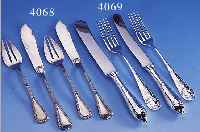 JUGENDSTILBESTECK, DEUTSCH WMF UM 1900/02, 90ER SILBERAUFLAGE, ZEITTYP. DEKOR MIT WEIN- LAUB IN ASYM. TENDENZ, ELEGANTE LINIENFüHRUNG,GESUCHTES ...