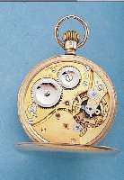 KENDAL & KENT HERRENTASCHENUHR LEPINE, SCHWEIZ/ENGLAND UM 1925, 9KT. RG, CUV. M. WIDMUNGSGRAV., WERK IN GEH. QUAL. VON DEMIER FRERES & ...