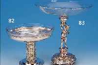 ANBIETSCHEL, DEUTSCH, WMF, UM 1890, , METALL VERSILBERT, MIT VOLLPLASTISCHER PUTTOFIGUR, ...