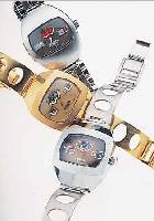 KONVOLUT: 5 SICURA HERRENARMBANDUHREN, ALLE DIGITALANZ., UM 1972, UNGETR. LAGERW., FüR DENDTSCH. MARKT, 3X HARTVERG., 2X HARTVERCHR., ALLE ...