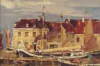 NOTTHOFF, HUGO, *1885 KREFELD, DEUTSCHER LANDSCHAFTS- UND STäDTEMALER, WAR TäTIG IN GöSSNITZ BEI ALTENBURG/THüRINGEN, AUSSTELLUNG SEINER ...