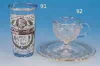 GEDENKBECHER, DEUTSCH, 1909, EMAILMALEREI, WIDMUNG: ZUM ANDENKEN AN DIE 200 JAHRFEIER D. 3. KöNIGL. SäCHS. JNF. REGT.NR. 102, ZITTAU, MIT ABBILD ...