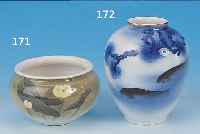 SCHALE, JAPAN, FUKAGAWA, UM 1900, PORZELLAN, BUNTER FLORALER DEKOR, H. CA. 6.5 CM