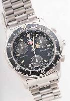 HEUER ARMBANDCHRONOGRAPH PROFESSIONAL, SCHWEIZ UM 1995, EDELST. MATT., INCL. EDELST.-BAND, SICHERHEITSFALTSCHL., ORIG.-ETUI, SAPHIR-FLACHGL., ...