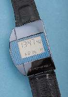 JUNGHANS HERRENARMBANDUHR MEGAQUARTZ I, REF.-NR. 26/0014009, DEUTSCHLAND UM 1990, FUNKGEST. QUARTZWERK M. DIGITALER LCD-ANZ., KORREKTURDR. ...
