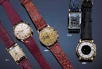UNIVERSAL GENEVE ARMBANDCHRONOGRAPH KOMPAX, REF.-NR. 12424, SCHWEIZ UM 1945, RG 750/000, BODEN U. GLASR. GEDR., BLATT PROV. REST., 30-MIN.- U. ...