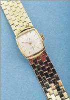 STOWA DAMENGOLDBANDUHR, REF.-NR. 251021, DEUTSCHLAND UM 1960, GG 585/000 INCL. GG-GLIE-DERBAND, BODEN GEDR., BLATT VERS., FORMANKERW.AS BASISKAL. ...