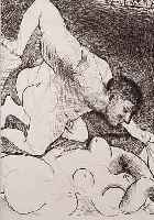 PICASSO, PABLO, 1881-1973, HOMME DEVOILANT UNE FEMME, OFFSETRADIERUNG (NEUAUFLAGE) DER SUITE VOLLARD VON 1931, CA. 34 X 26.7 CM, AUF BüTTEN VON ...