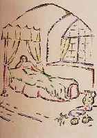 HILDA KOLB: DAS MäDCHEN IM FENSTER, DRUCK BEI FRIEDR. ALBECK FRANKENTHAL, MIT 6 HANDKOLORIERTEN ILLUSTR. VON MARIA VEIL, HANDSIGN. ...