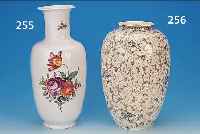 GROßE VASE, VILLEROY & BOCH METTLACH, 40ER JAHRE, FEINSTEINGUT, DEKOR ALT-METT- LACHER KUPFERDRUCKE, H. CA. 38 CM
