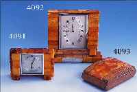 WECKER, STAATLICHE BERNSTEINMANUFAKTUR KöNIGSBERG, 30ER JAHRE, MARKE, IN DER LIT. ABGEBILDET, BES.-MONOGR., REINES ART- DECO, ...