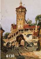 Assenbaum, H., datiert 1911: Das Klingentor in Rothenburg ob der Tauber, Aquarell auf Papier, re. u. signiert und datiert, betitelt, ca. 33,5 x 24 ...