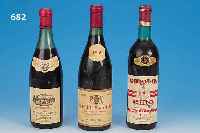 KONVOLUT 10 FLASCHEN ROTWEIN, 9 FLASCHEN FRANKREICH, 1 FLASCHE ITALIEN: 1. 2X LéOVILLE-BARTON, ST. JULIEN, 1956, 2. HOSPICES DE BEAU-NE, 1977, ...
