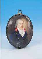 MINIATURMALEREI, DEUTSCH, UM 1770-80, PORTRäT EINES ADLIGEN, GOUACHE AUF ELFENBEIN, FEINE QUALITäTVOLLE MALEREI, IM OVAL CA. 5.5 X 4.5 CM, ...
