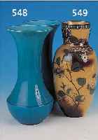 VASE, KELLER & GUERIN, UM 1900, , FEINSTEINGUT, BUNT FLORAL BEMALT, SILBERMON- TUR, H. CA. 31 CM
