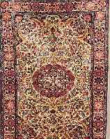KASHMIR, INDIEN, 180 X 124CM, EHZ 1-2 FLOR SEIDIG, CA.10 JAHRE