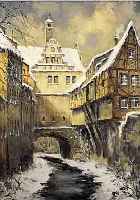 EHRLICH, PAUL W., *1872 WEIMAR/MüNCHEN, AKADEMIE MüNCHEN, HIER: STANDANSICHT IM WINTER, SIGNIERT, ÖL/LWD., 61 X 47 CM, R.